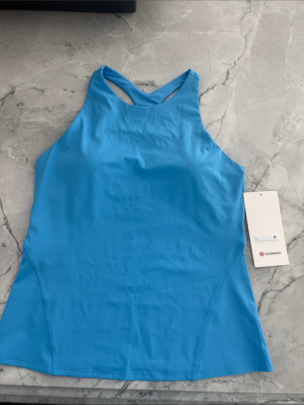 lululemon athletica Bright Blue High-Neck Racerback Tank